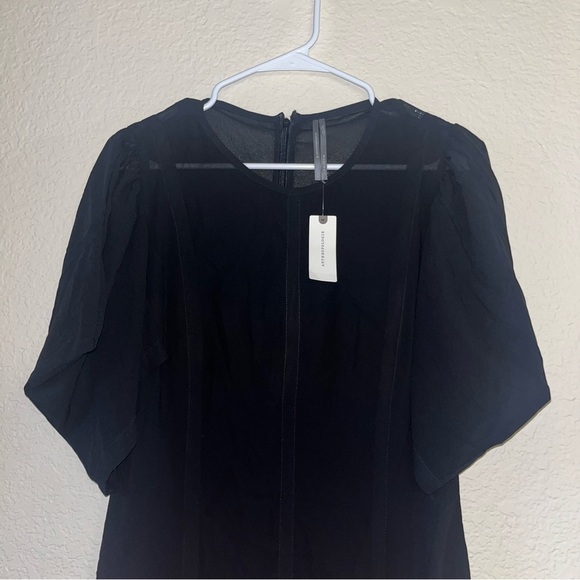 By Anthropologie Modern Sheer Midi Dress Size 8 New With Tags - Picture 2 of 7